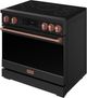 Thor Kitchen® Gordon Ramsay Collection 36" Black Pro Style Induction Range with Tilt Panel Touch Control and Rose Gold Trim-3