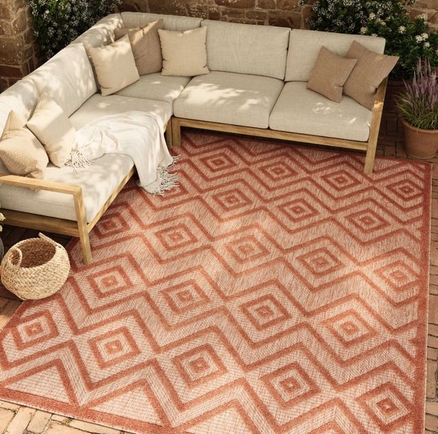 Nourison Home™ Versatile Coral Orange 5'x7' Area Rug-1