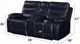 ACME Furniture Aashi Navy Manual Reclining Loveseat with Console-2