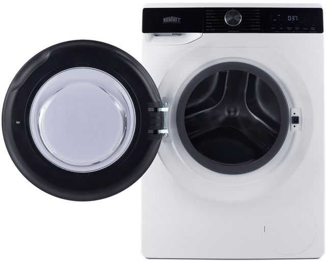 Summit® White Electric Laundry Center, 2.3 Cu. Ft. Washer, 3.9 Cu. Ft. Heat Pump Dryer-2