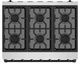 Thor Kitchen Gordon Ramsay Collection 36" Stainless Steel Pro Style Liquid Propane Range with Precision Knob Control and Black Trim-5