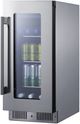Summit® 15" 2.6 Cu. Ft. Stainless Steel Built-In Beverage Center -3