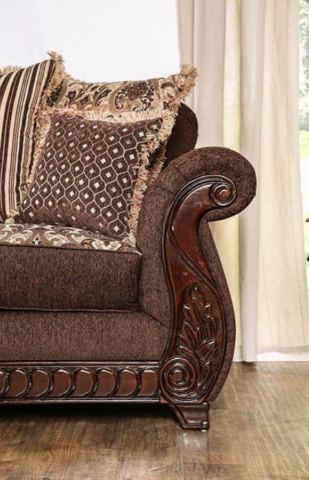Furniture of America® Tabitha Brown Sofa-2