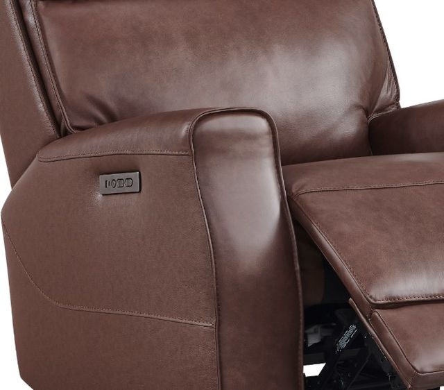 Leather Italia™ Georgetowne Sydney Brown Power Glider Recliner-1