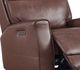 Leather Italia™ Georgetowne Sydney Brown Power Glider Recliner-1
