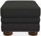 La-Z-Boy® Pembroke Charcoal Ottoman with Brass Nailhead Trim-1