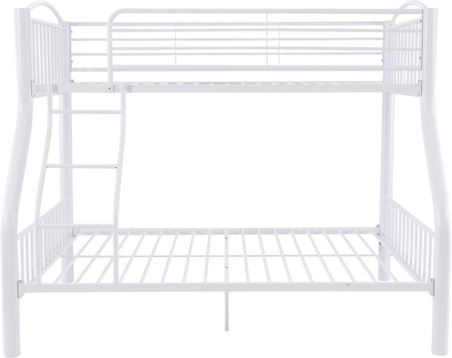 Powell® Heavy White Twin Over Full Bunk Bed-1