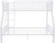 Powell® Heavy White Twin Over Full Bunk Bed-1