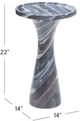 Bassett Mirror Baird Gray Marble Accent Table-3