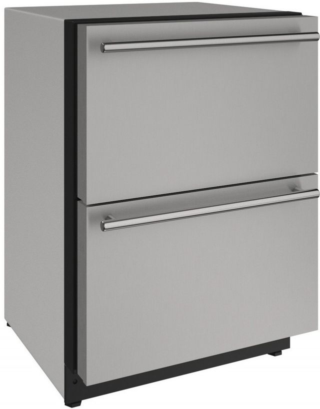 U-Line® 2000 Series 4.9 Cu. Ft. Stainless Steel Refrigerator Drawers-0