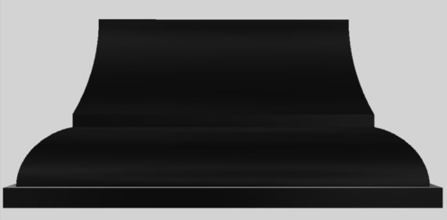 Vent-A-Hood® Designer Series 66" Black Wall Mounted Range Hood-0