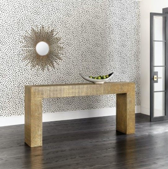 Hooker® Furniture Melange Kanchan Gold Sofa Console Table-1