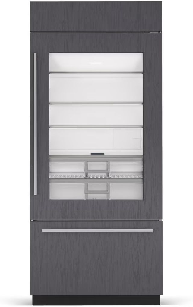 Sub-Zero® Classic Series 36" 20.8 Cu. Ft. Panel Ready Right Hinge Built-In Over and Under Refrigerator/Freezer with Glass Door-0