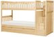 Homelegance® Bartly Natural Youth Twin/Twin Step Bunk Bed with Twin Trundle-0