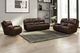New Classic® Home Furnishings Brookings Brown Sofa with Dual Recliner-1