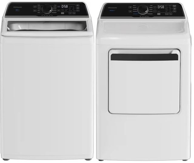 Frigidaire® White Top Load Washer & Gas Dryer Laundry Pair-0