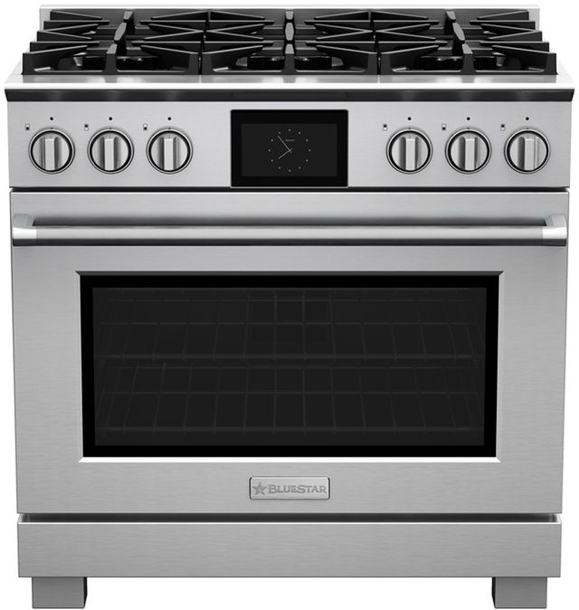 BlueStar® 36" Stainless Steel Pro Style Dual Fuel Range-0