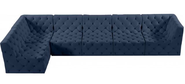 Meridian Furniture Tuft 6-Piece Navy Modular Sectional Set-2