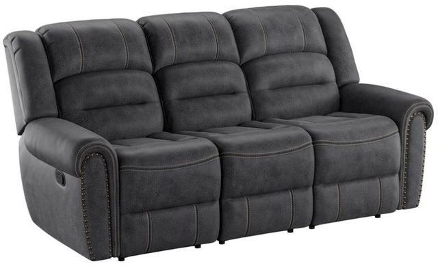 Emerald Home Baldwin Slate Gray Manual Sofa-0