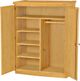 Crate Designs™ Furniture Classic Lacquer Top Small Combo Armoire-0