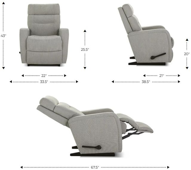 La-Z-Boy® Baron Flint Manual Rocking Recliner-2