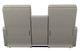 La-Z-Boy® Lennon Linen Power Wall Reclining Loveseat with Console and Headrest-3
