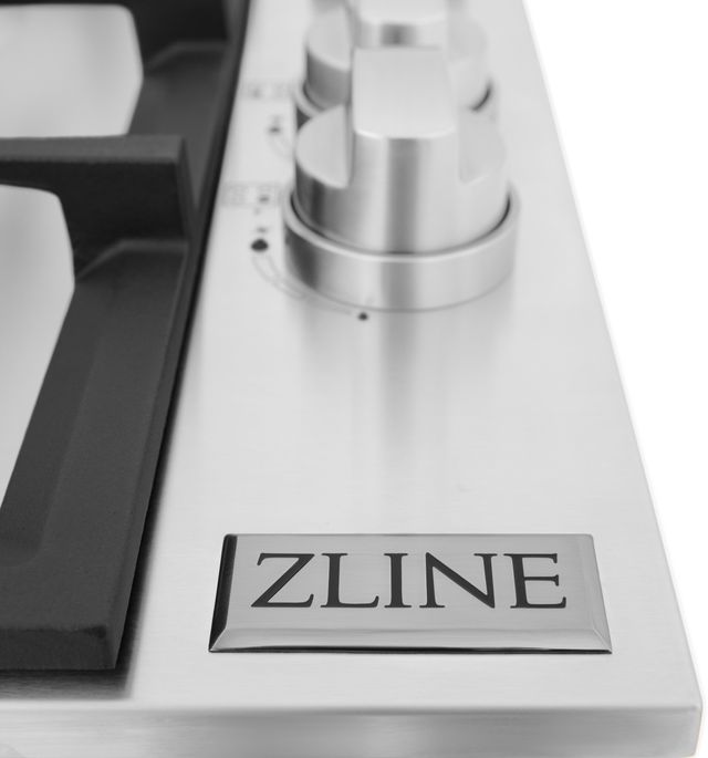 ZLINE 30" Stainless Steel Gas Cooktop with 4 Gas Burners-3