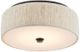 Currey & Company Tyrone Natural/Black Flush Mount Lighting-2