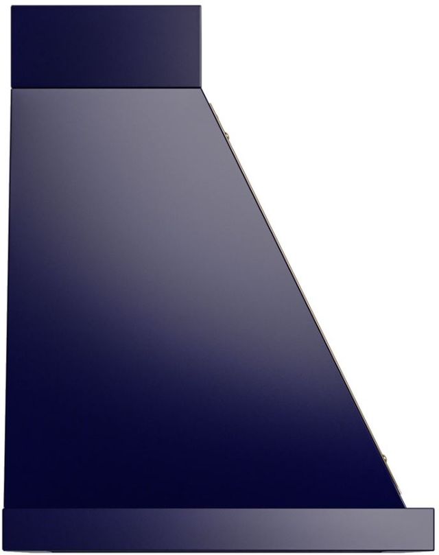 Ilve® Nostalgie II Noblesse 30" Midnight Blue Wall Mounted Range Hood with Noblesse Frame-2