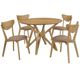 Coaster® Elowen 5-Piece Brown Round Solid Wood Dining Set-0
