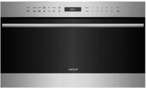 Wolf E Series Transitional 1.6 Cu. Ft. Stainless Steel Built In Drop-Down Door Microwave Oven