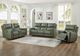 Leather Italia™ Cambria Ladero Sage Moss Power Reclining Sofa-4