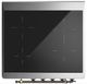 Ilve® Majestic III 30" Custom Pro Style Induction Range with Solid Door and Burnished Trim-2