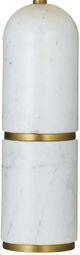 Bassett Mirror Wake Brass/White Table Lamp-2