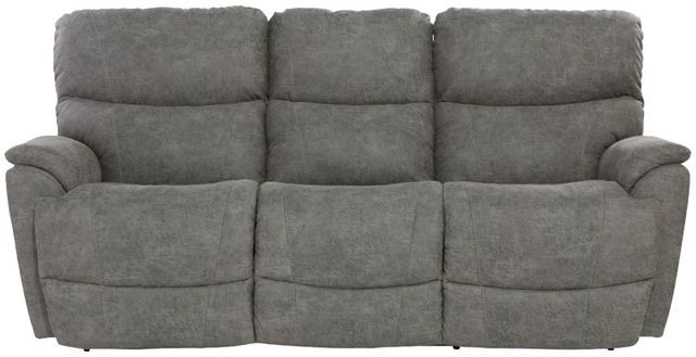 La-Z-Boy® Trouper Charcoal Power Reclining Sofa with Headrest-2