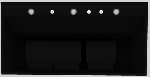 Vent-A-Hood® 48" Black Wall Mounted Range Hood-3