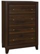 Coaster® Welsley 5-Piece Taupe/Walnut California King Bedroom Set-5