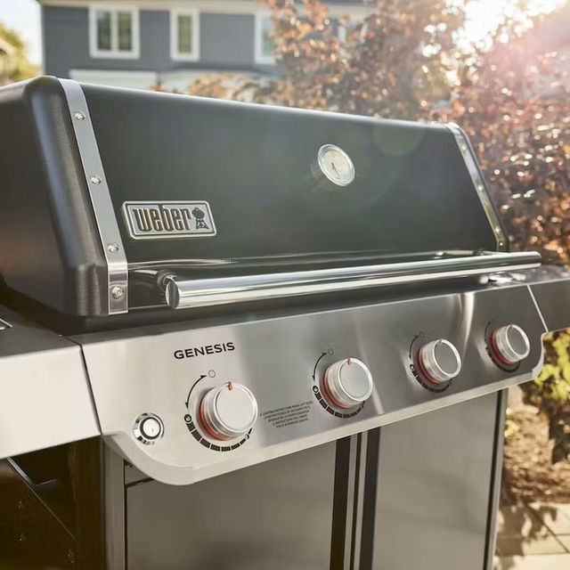 Weber® Genesis E-415 4-Burner Black Freestanding Natural Gas Grill-3