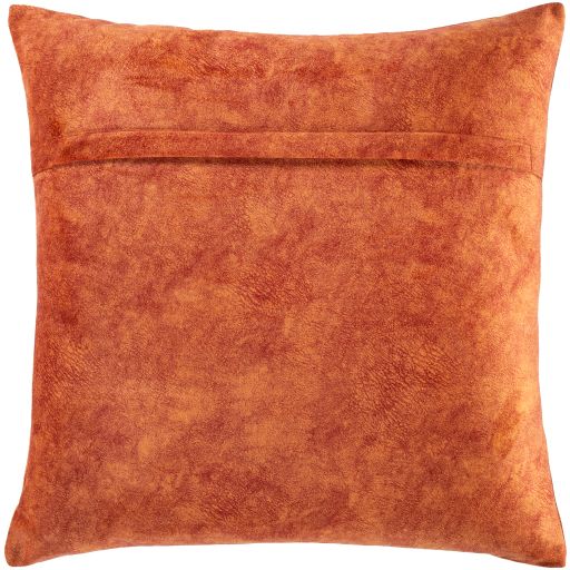 Surya Collins Burnt Orange 20"x20" Toss Pillow with Polyester Insert-2