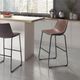 Zuo® Modern Smart 2-Piece Vintage Espresso Bar Stool Set-4
