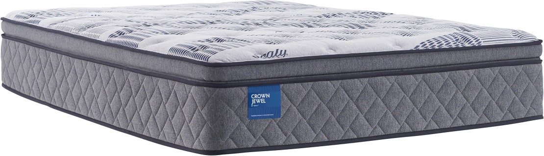 Sealy Crown Jewel Performance Seymour 14 Innerspring Plush Euro Pillow Top Split California King Mattress Includes 2 Pieces Zeglin s Home TV Appliance