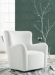 Signature Design by Ashley® Rowenburg Cream Swivel Glider Accent Chair-1