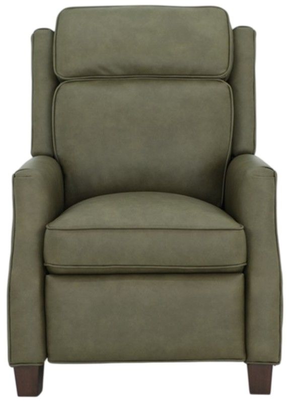 BarcaLounger® Nixon Oasis Olive Leather Manual Recliner-3