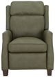 BarcaLounger® Nixon Oasis Olive Leather Manual Recliner-3