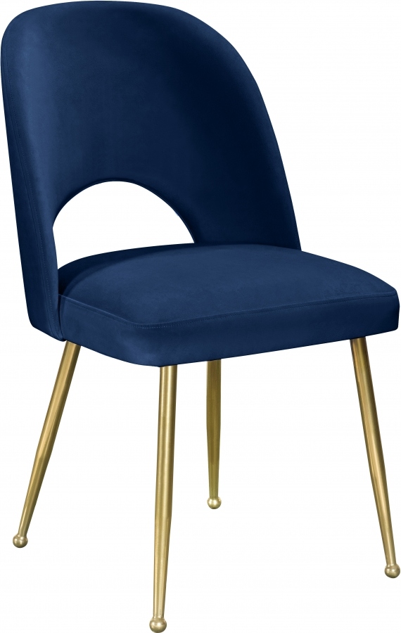 Meridian Furniture Logan Velvet Dining Chair Meridian Furniture Logan Velvet Dining Chair