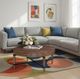 Legends Home Tranquility Walnut Cocktail Table-1