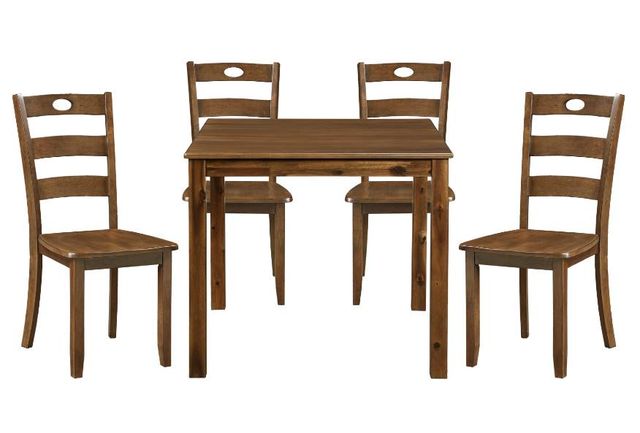 Mazin Furniture Stowe 5-Piece Walnut Dinette Set-0