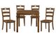 Mazin Furniture Stowe 5-Piece Walnut Dinette Set-0