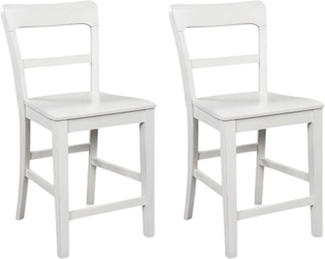 Signature Design by Ashley® Chadworth White Bar Stool-1