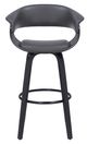 Armen Living Julyssa Gray 26" Swivel Counter Stool-1